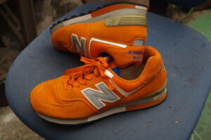 倉敷市　M様　NewBalance576のウェッジヒールとヒールカップを交換